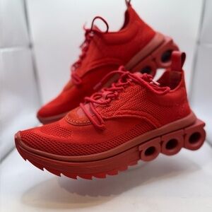 Salvatore Ferragamo Stunning Red Sneakers Modern Comfort